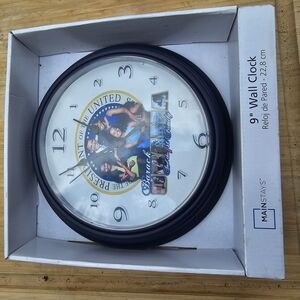 Obama  Black Wall Clock
